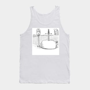 Classic Covid Excalibur Cartoon Tank Top